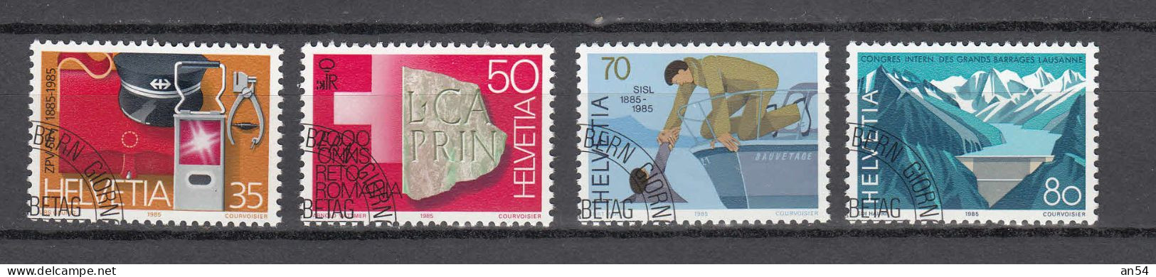 1985        N° 711 à 714  OBLITERATIONS PREMIER JOUR      CATALOGUE SBK - Gebraucht