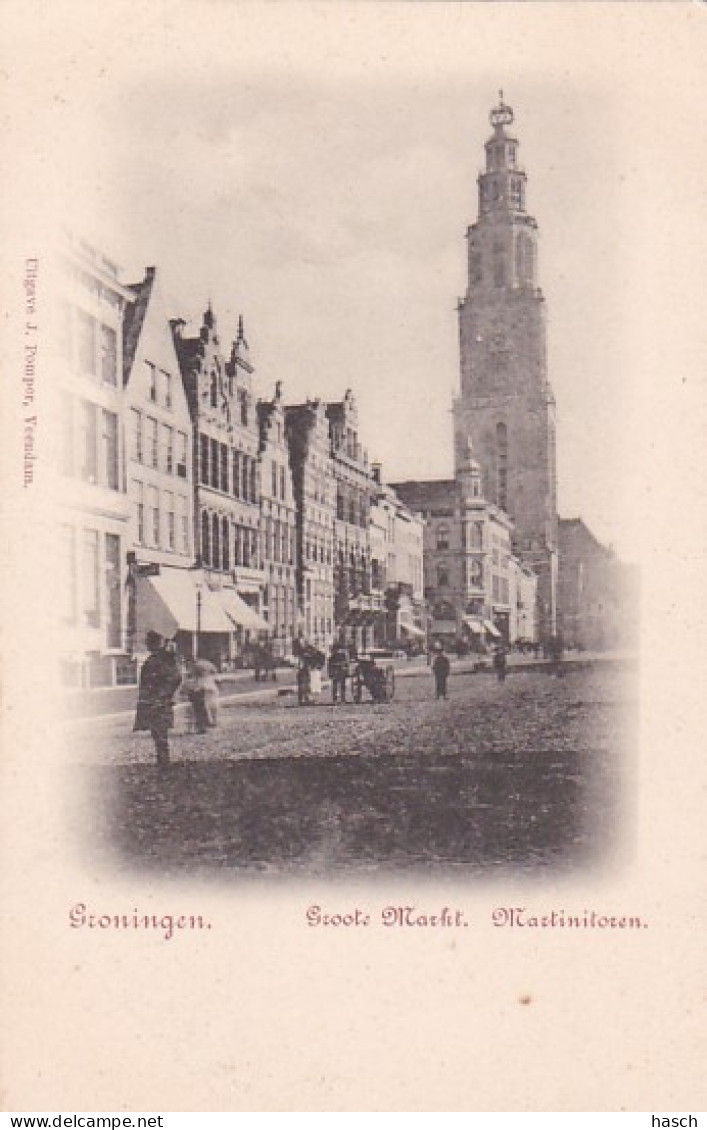  2747	248	Groningen, Oude Boterinestraat – Groote Markt – Martinitoren (Mooie Foto Kaart) (3 Kaarten) (zie Hoeken En Ran - Groningen