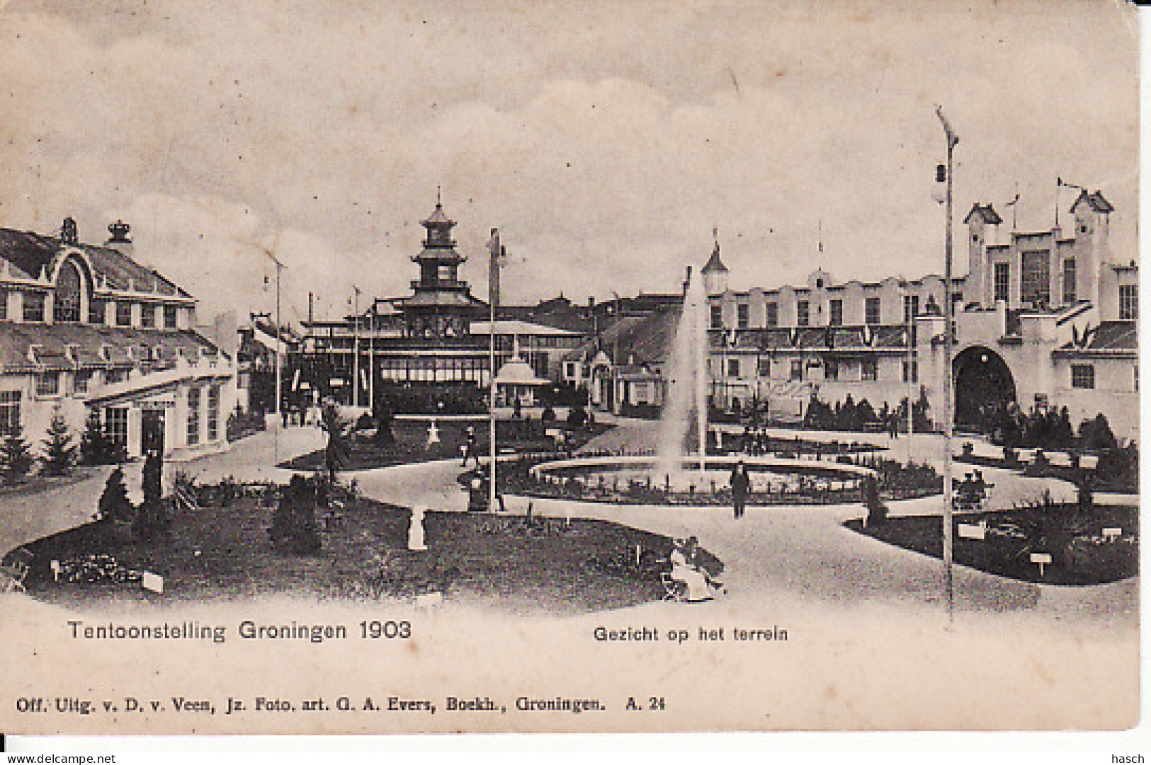 2747	10	Tentoonstelling Groningen 1903 Gezicht Op Het Terrein. (zie Hoeken) - Groningen