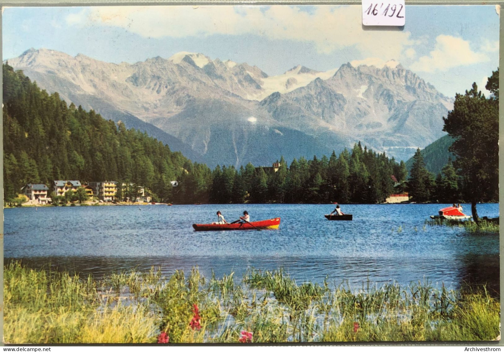 Lac Champex Et Les Combins ; Cachet Du Café Du Club-Alpin - E. Crettex (16'192) - Orsières