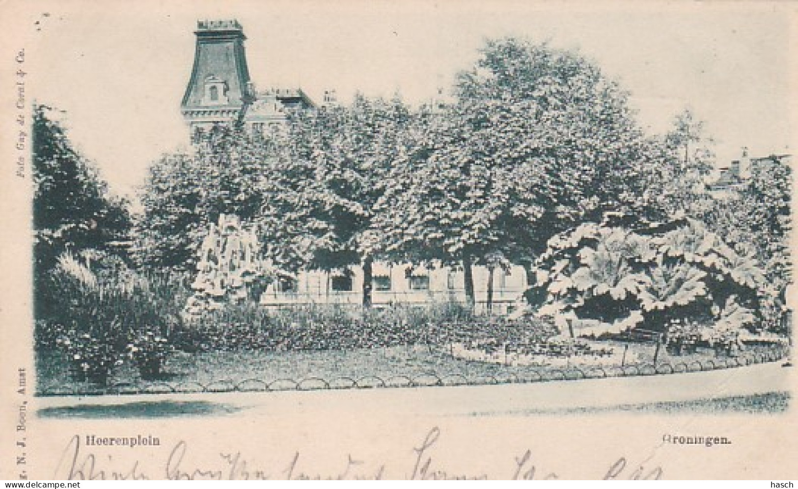 2747	166	Groningen, Heerenplein 1900 (rechts Onder Een Vouw) - Groningen