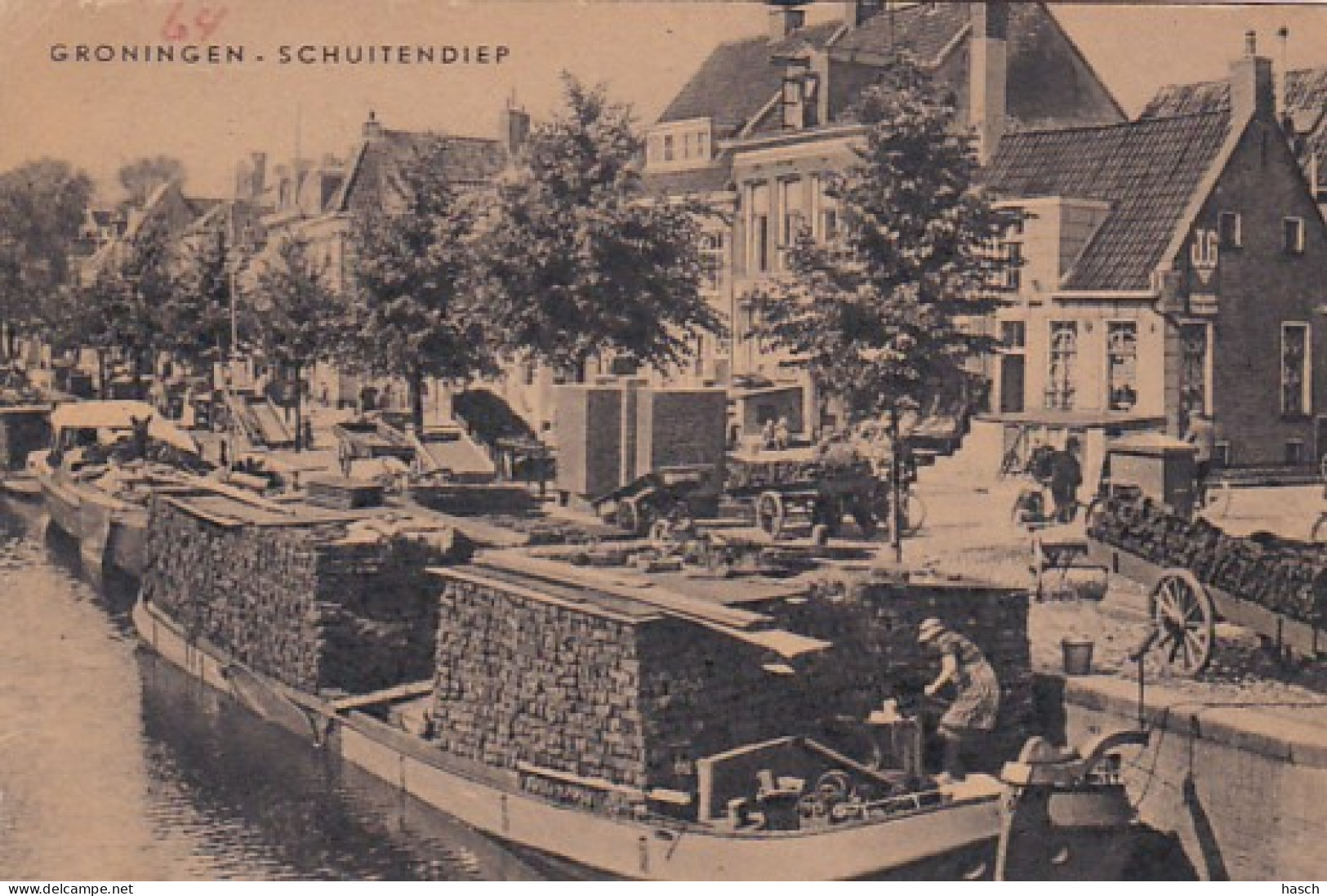 2747	229	Groningen, Schuitendiep – Barkmolen Reitdiep – Laboratorium Melkweg (3 Kaarten) (zie Hoeken En Randen En Achter - Groningen