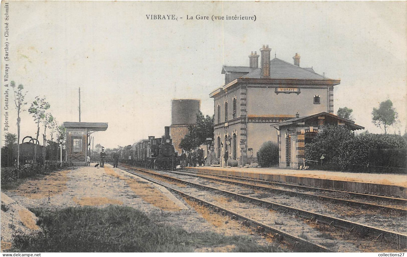 72-VIBRAYE- LA GARE VUE INTERIEURE - Vibraye