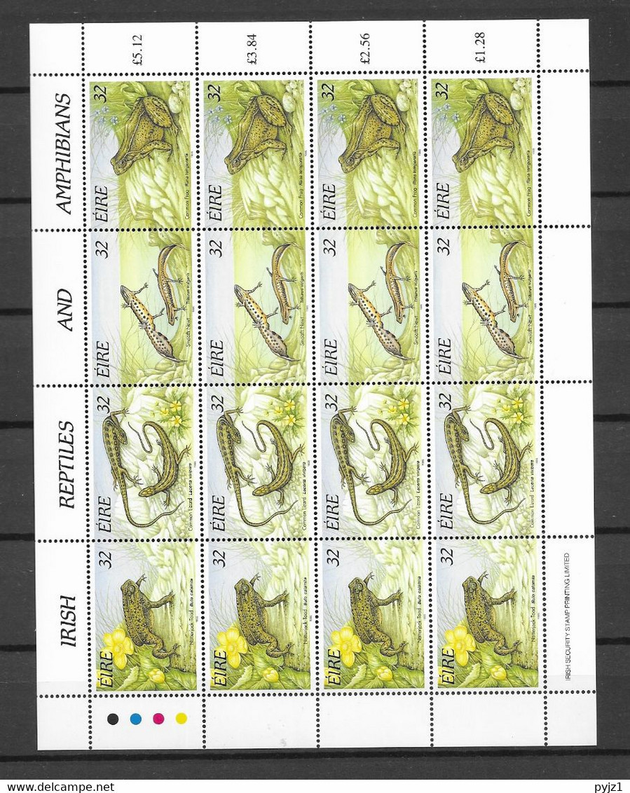 1995 MNH Ireland Mi 909-12 Postfris** - Hojas Y Bloques