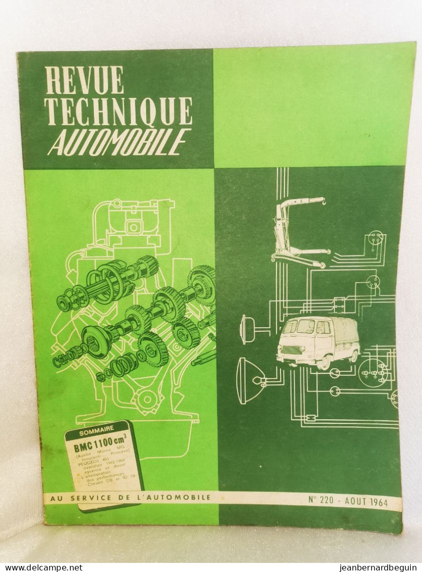 Revue Technique Automobile Originale Aout  1964 Numero220  Bmc 1100 Cm - Auto