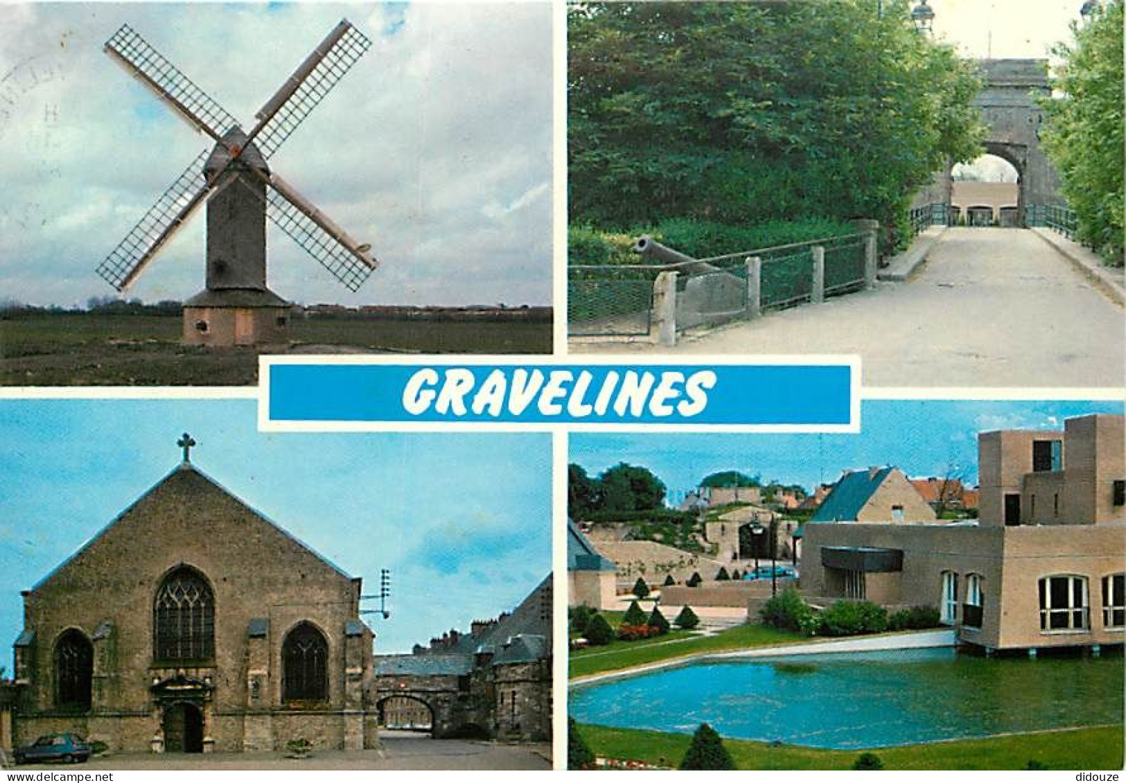 59 - Gravelines - Multivues - Le Moulin - L'Arsenal - Centre De Culture Arts Et Loisirs - L'Eglise Et La Grande Citerne  - Gravelines