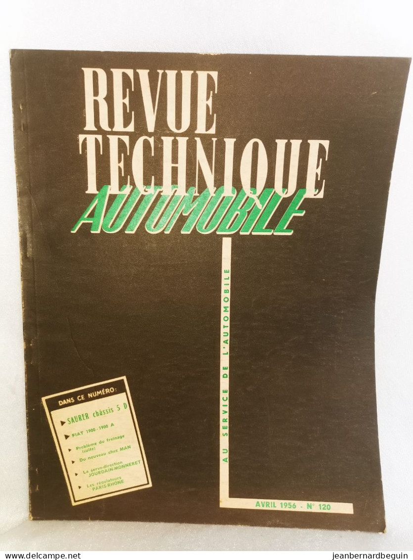 Revue Technique Automobile Originale Avril 1956  Numero 120  Saurer Chassis 5 D - Auto