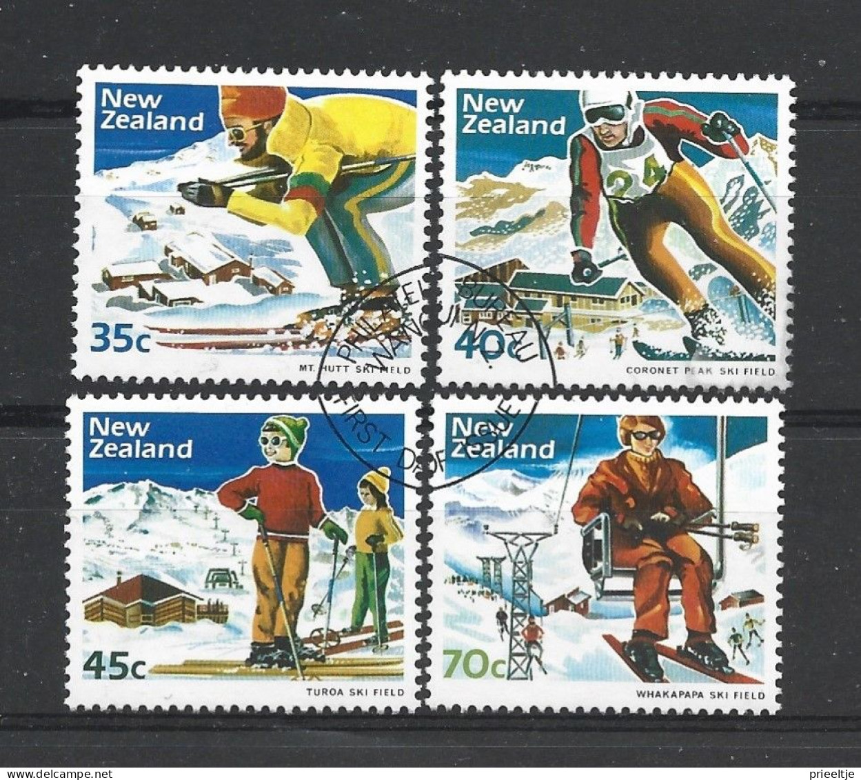 New Zealand 1984 Winter Sports Y.T. 867/870 (0) - Used Stamps