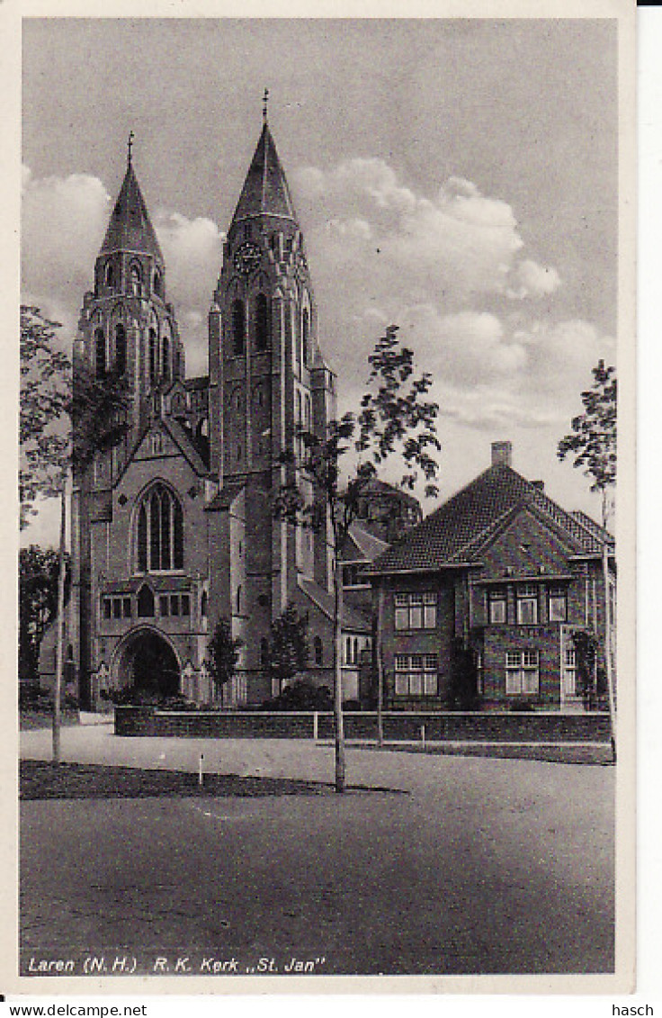 2769	45	Laren, R. K. Kerk 1935 (zie Hoeken) - Laren (NH)