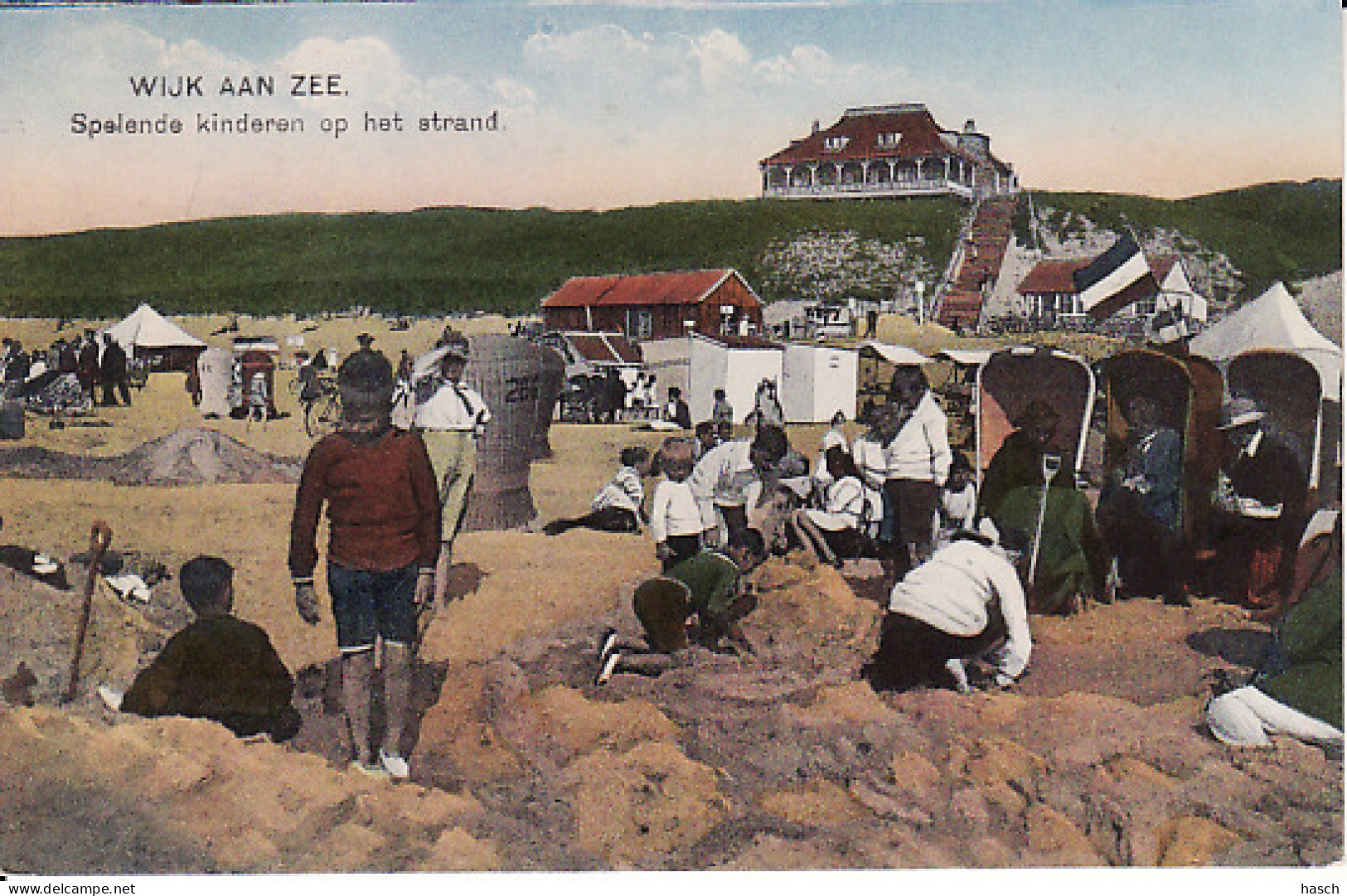 2769	145	Wijk Aan Zee, Spelende Kinderen Op Het Strand (zie Hoeken) - Wijk Aan Zee