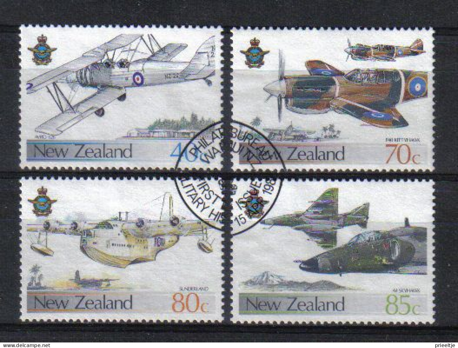 New Zealand 1987 Air Force 50th Anniv.  Y.T. 956/959 (0) - Usados