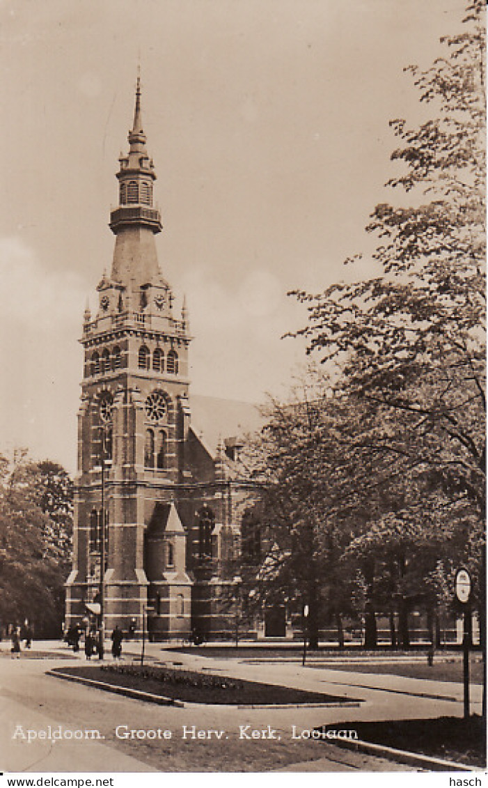 2769	208	Apeldoorn, Herv. Kerk Loolaan Fotokaart (zie Hoeken) - Apeldoorn