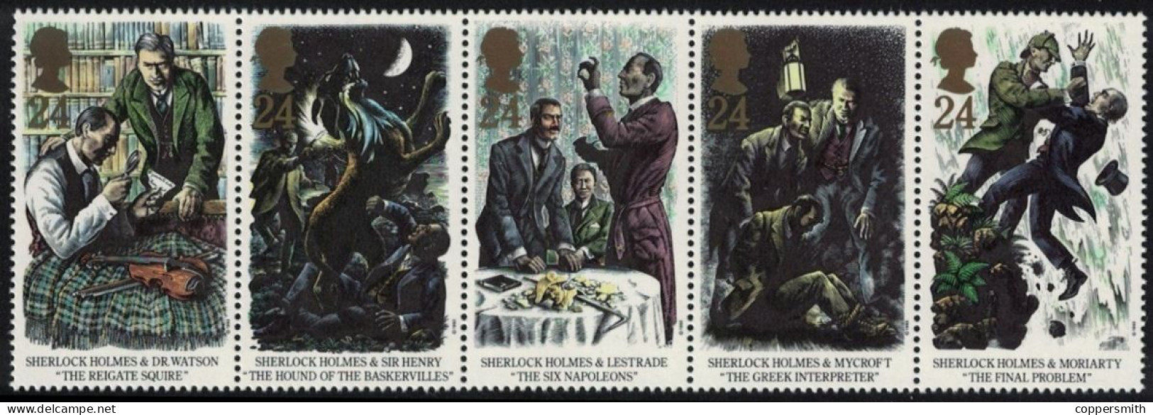 (221) GB / UK / Great Britain / Grande Bretagne  Culture / Literature / Sherlock Holmes  ** / Mnh Michel 1468-72 - Booklets