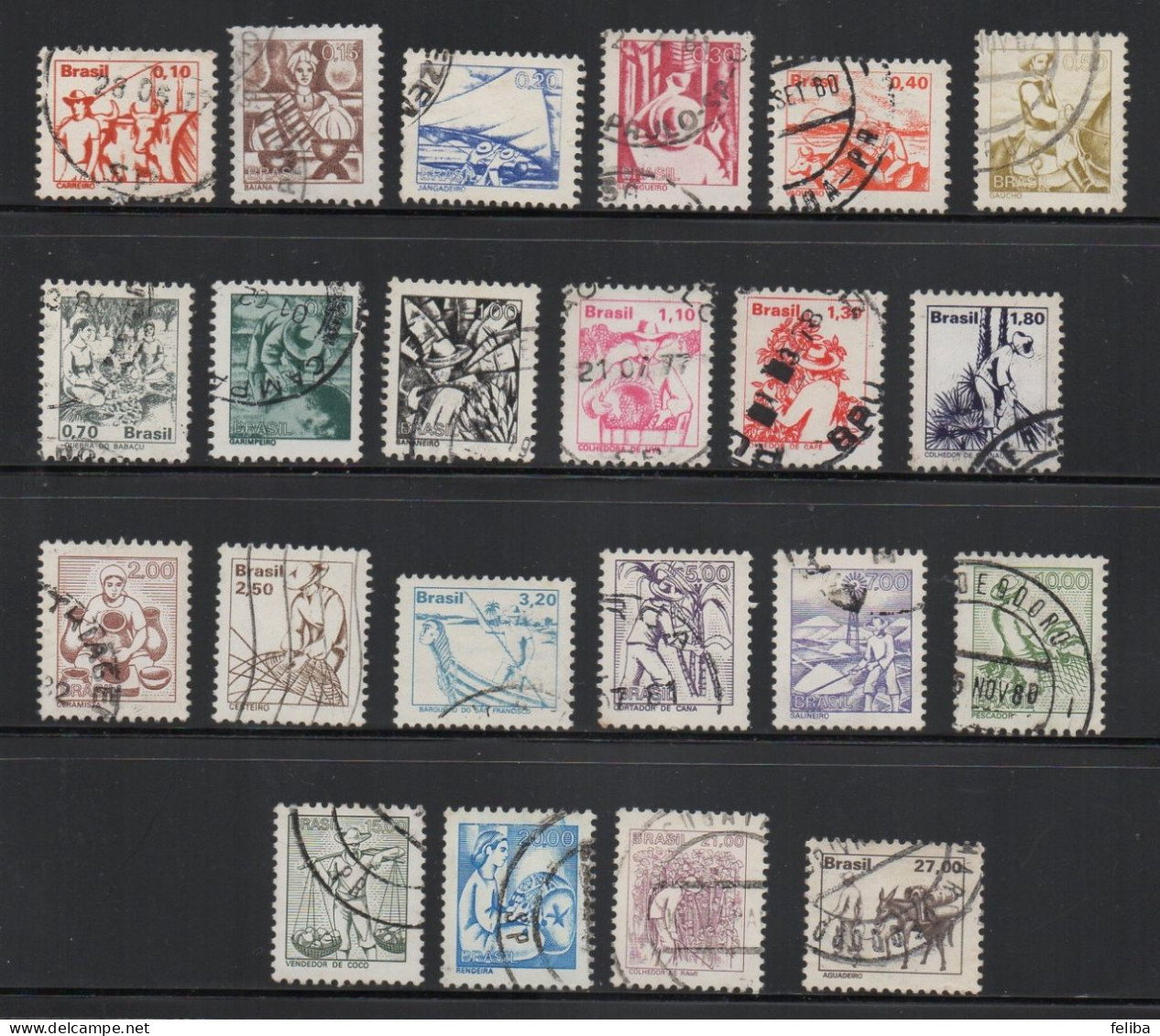 Brazil 1976 / 1980 Definitives - Usados