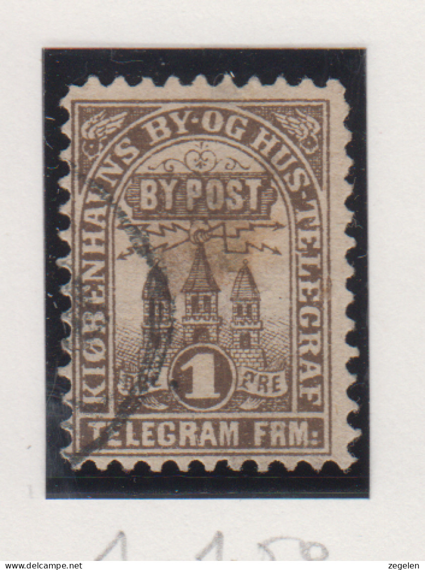 Denemarken Lokale Zegels Cat. DAKA Bypost: Kobenhavn Bypost Nr.1 Datumstempel - Local Post Stamps