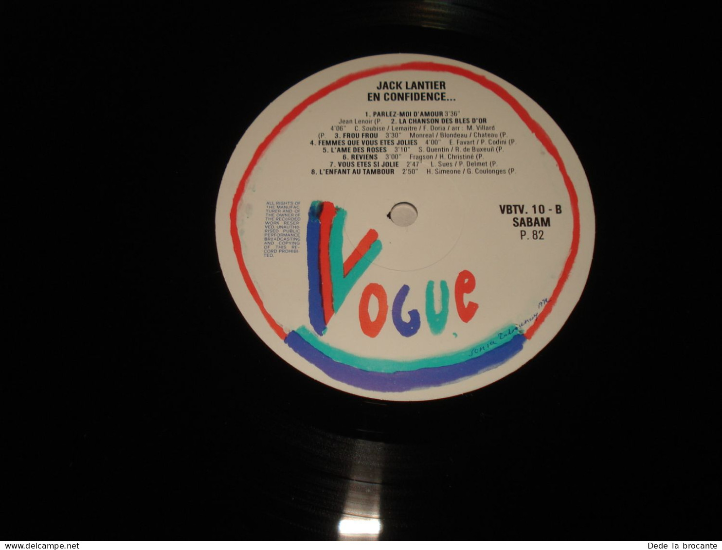 B14 / Jack Lantier – En Confidence... - LP -  Vogue – VBTV. 10 - Be  1982 M/NM - Disco & Pop