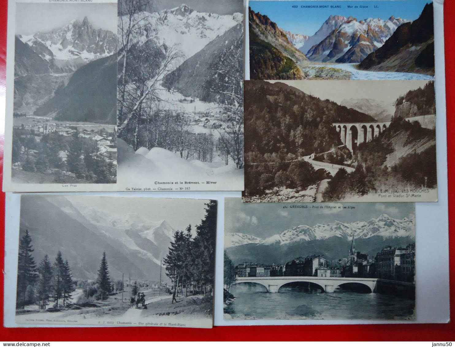 LOT 11 CARTES DES ALPES ( Chamonix, Grenoble, Mont-blanc) - Rhône-Alpes