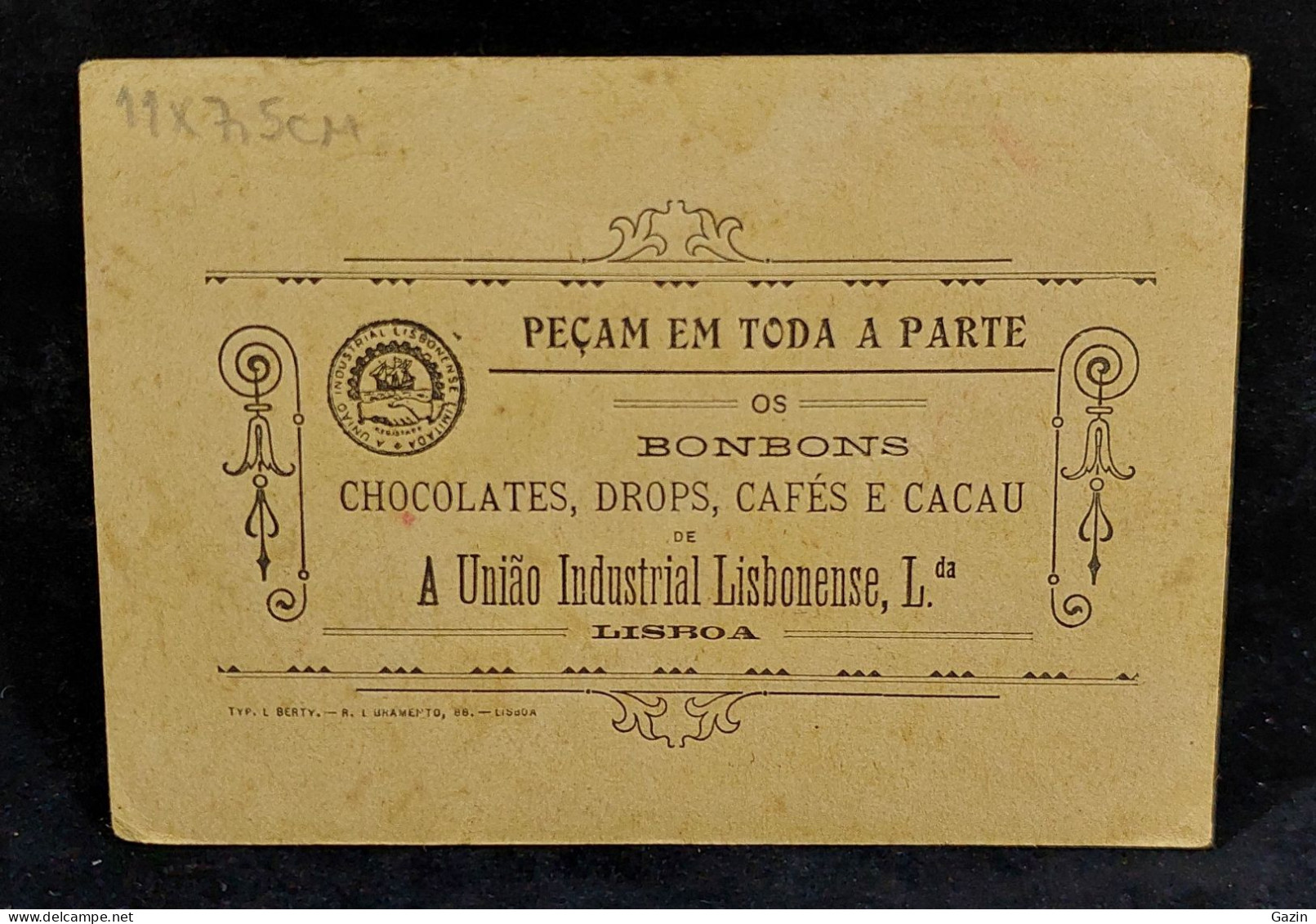 C6/11 - A União Ind. Lisbonense * Chocolates - Drops - Cafés E Cacau * Publicidade * Lisboa * Portugal - Portugal