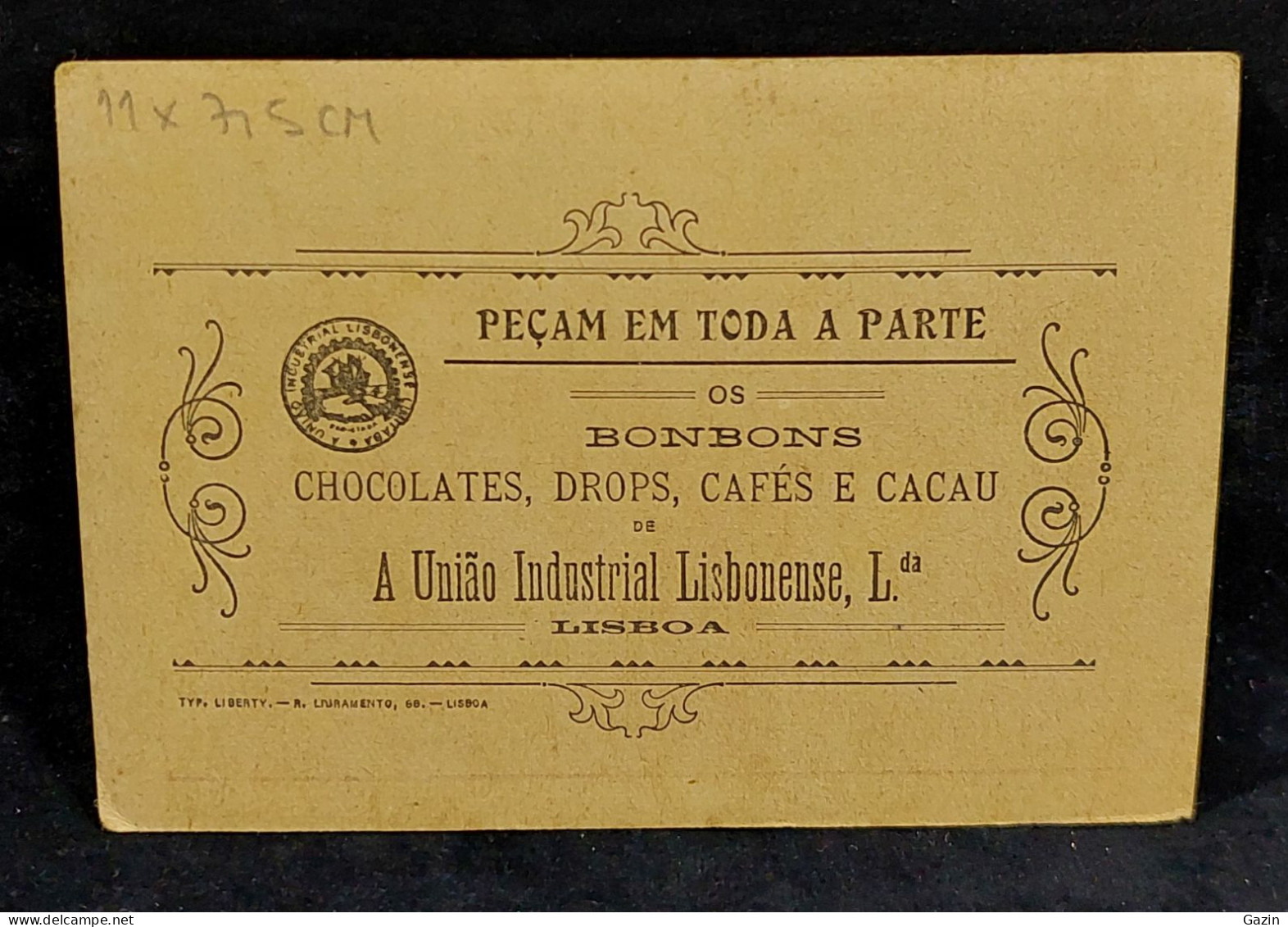 C6/11 - A União Ind. Lisbonense * Chocolates - Drops - Cafés E Cacau * Publicidade * Lisboa * Portugal - Portugal