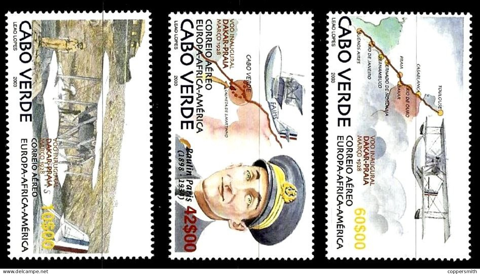 (167) Cape Verde  Transport / Flight / Voile / Flug ** / Mnh Michel 838-840 - Cape Verde