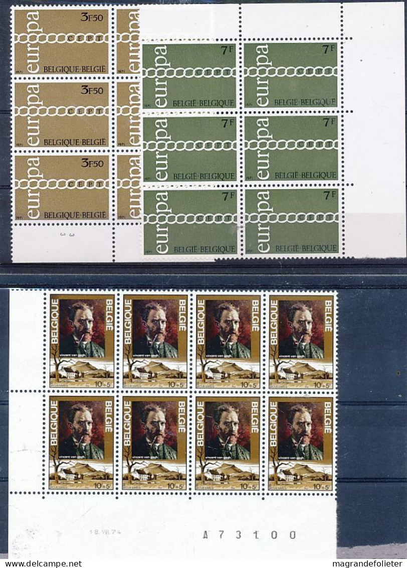 TIMBRE STAMP ZEGEL BELGIQUE  8 X 1725 ET 6 X 1578-79   XX    A VALEUR PERMANENTES   XX - 1961-1970