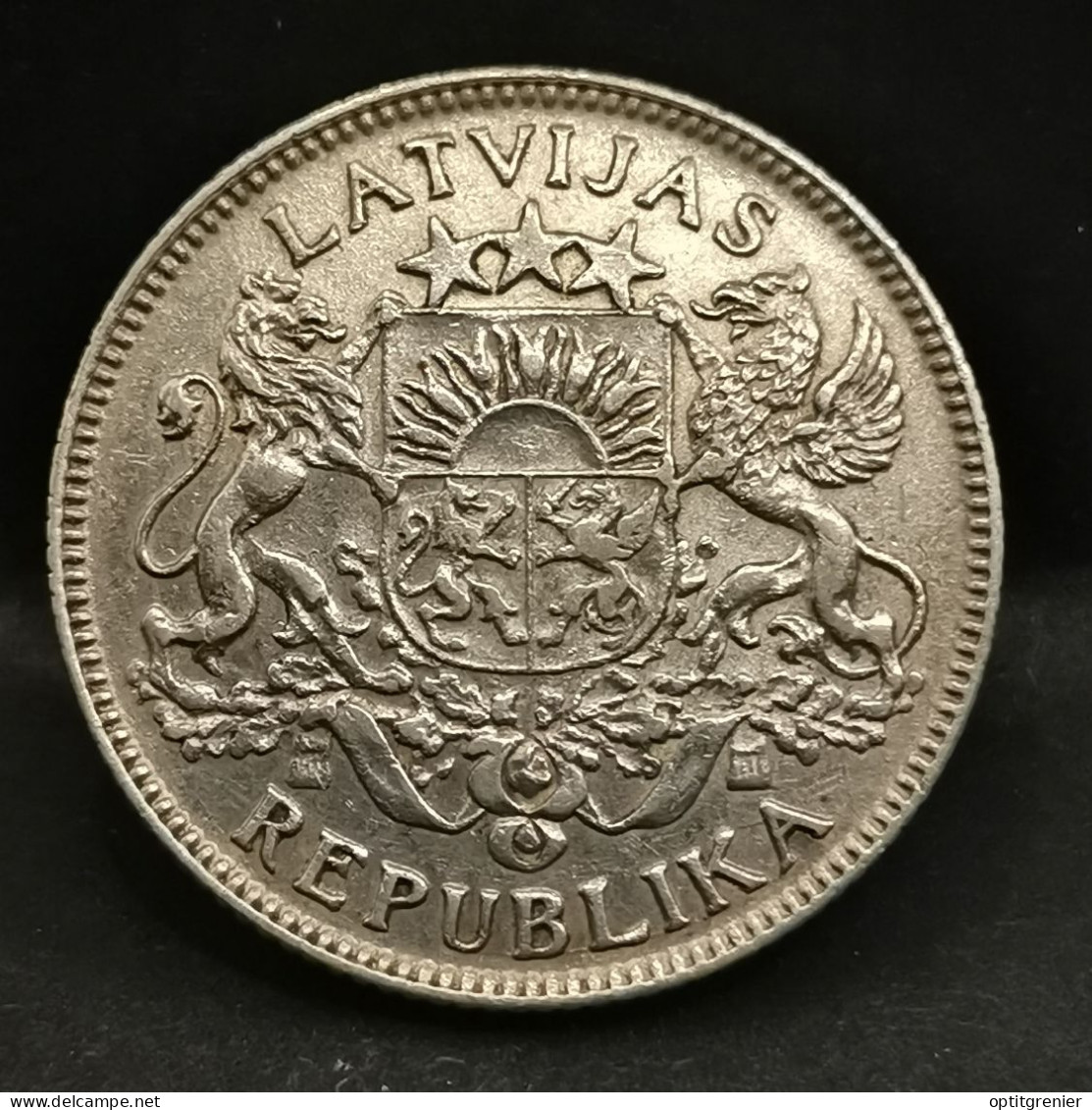 1 LATS ARGENT 1924 LETTONIE  / SILVER - Lettonie