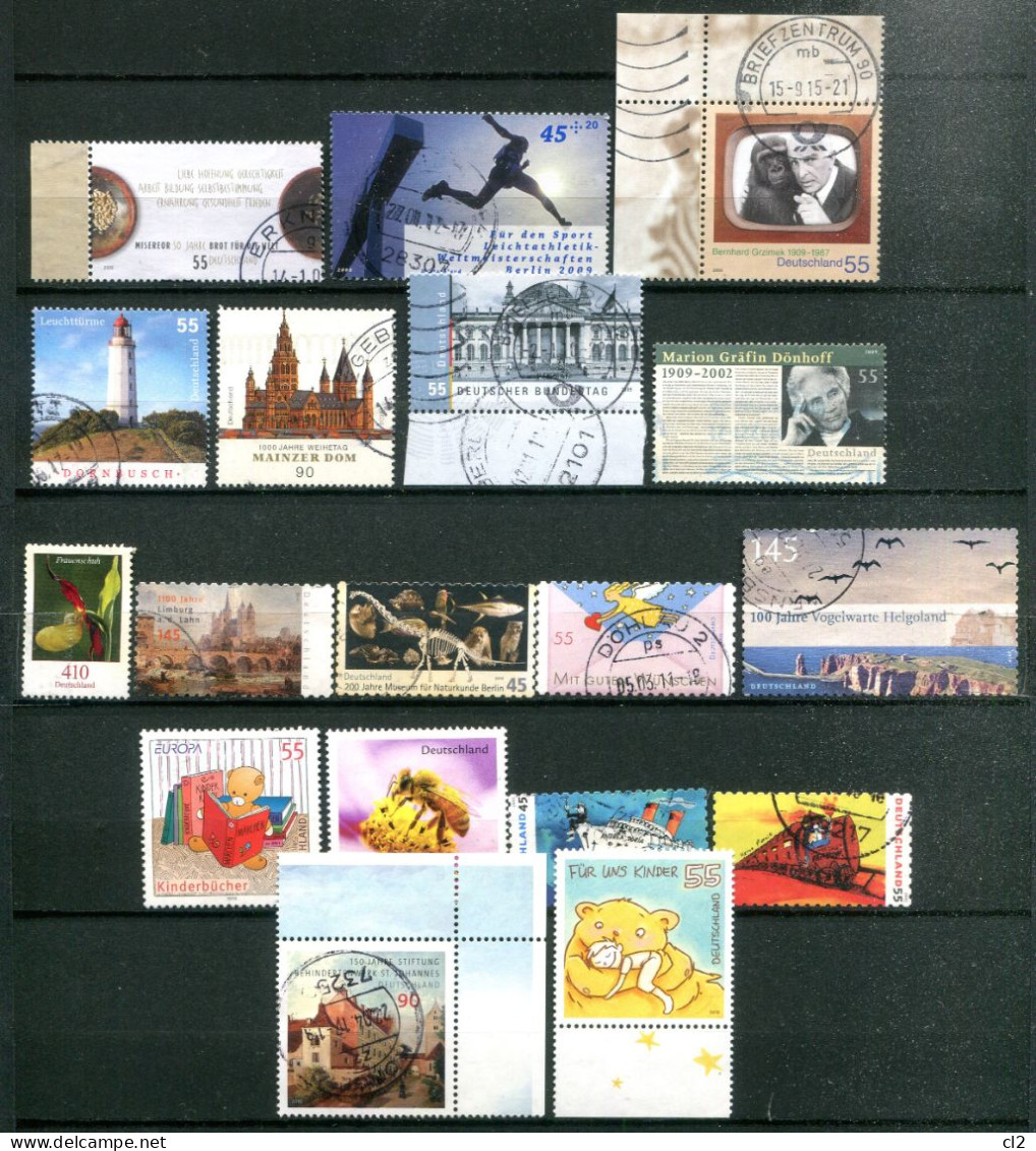 REPUBLIQUE FEDERALE ALLEMANDE - Lot De 18 Timbres Des Années 2009 Et 2010 - Annual Collections