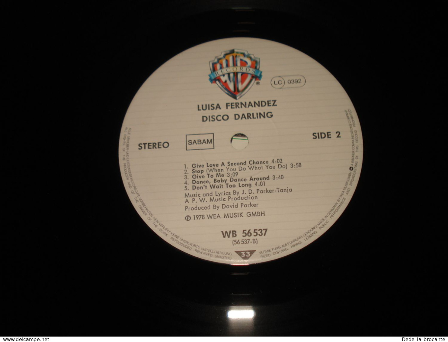 B14 / Luisa Fernandez – Disco Darling - LP -  WB 56 537 - Be  1978 M/EX - Disco, Pop