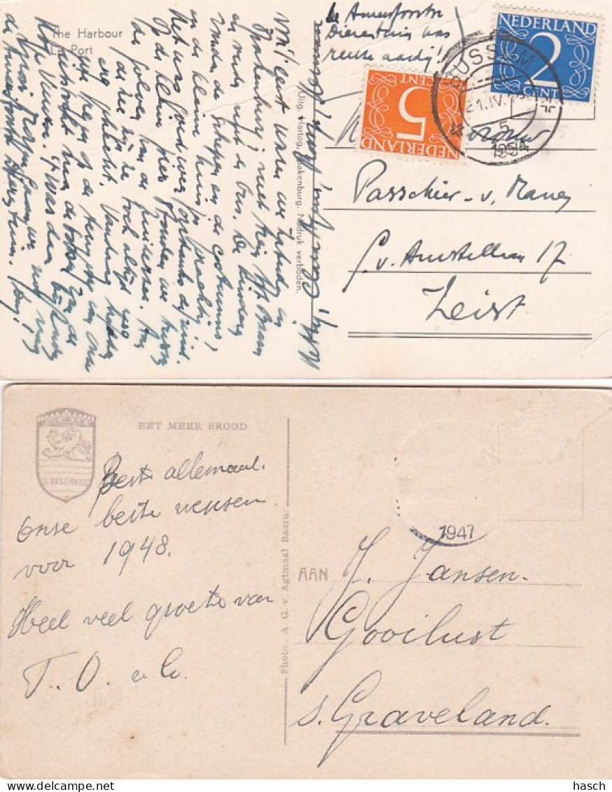 2775	206	Spakenburg, Familiegroep 1945 – Meisje Klederdracht (1948) – Havengezicht (linkerkant Vouwen) - Spakenburg