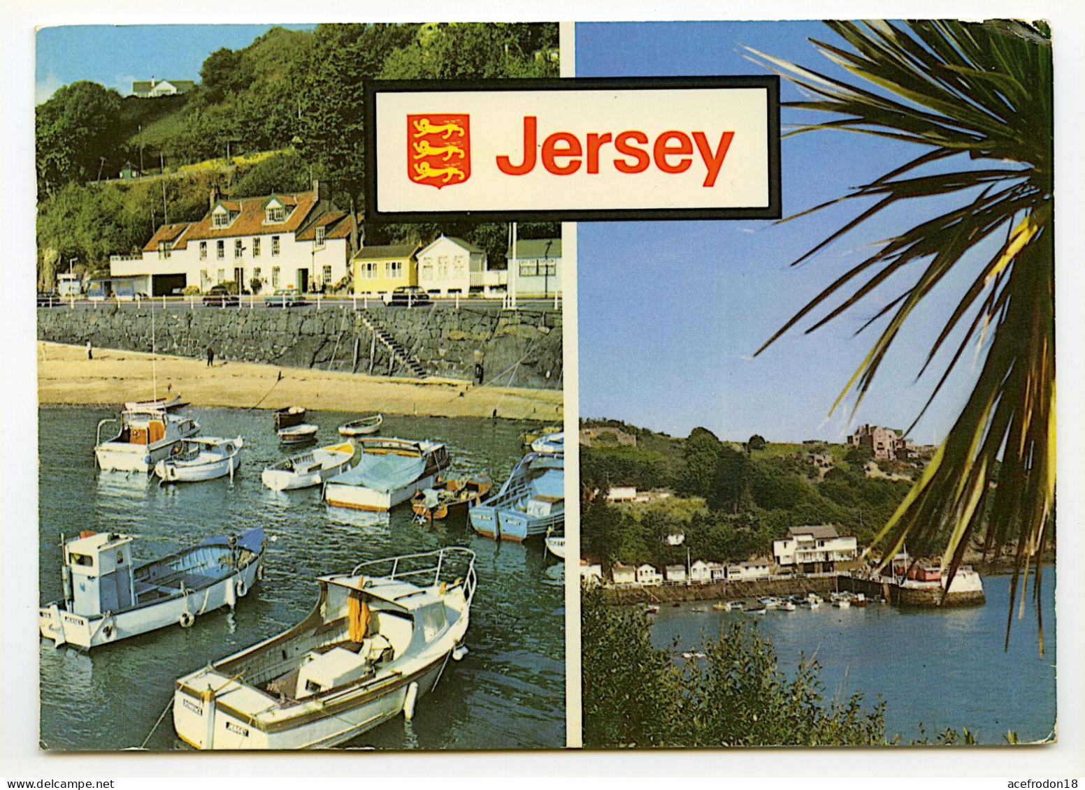 CP Postée De Jersey (GB) Pour Belgique - Rozel Harbour - Timbre 7p Jersey 1977 - Oblitérés