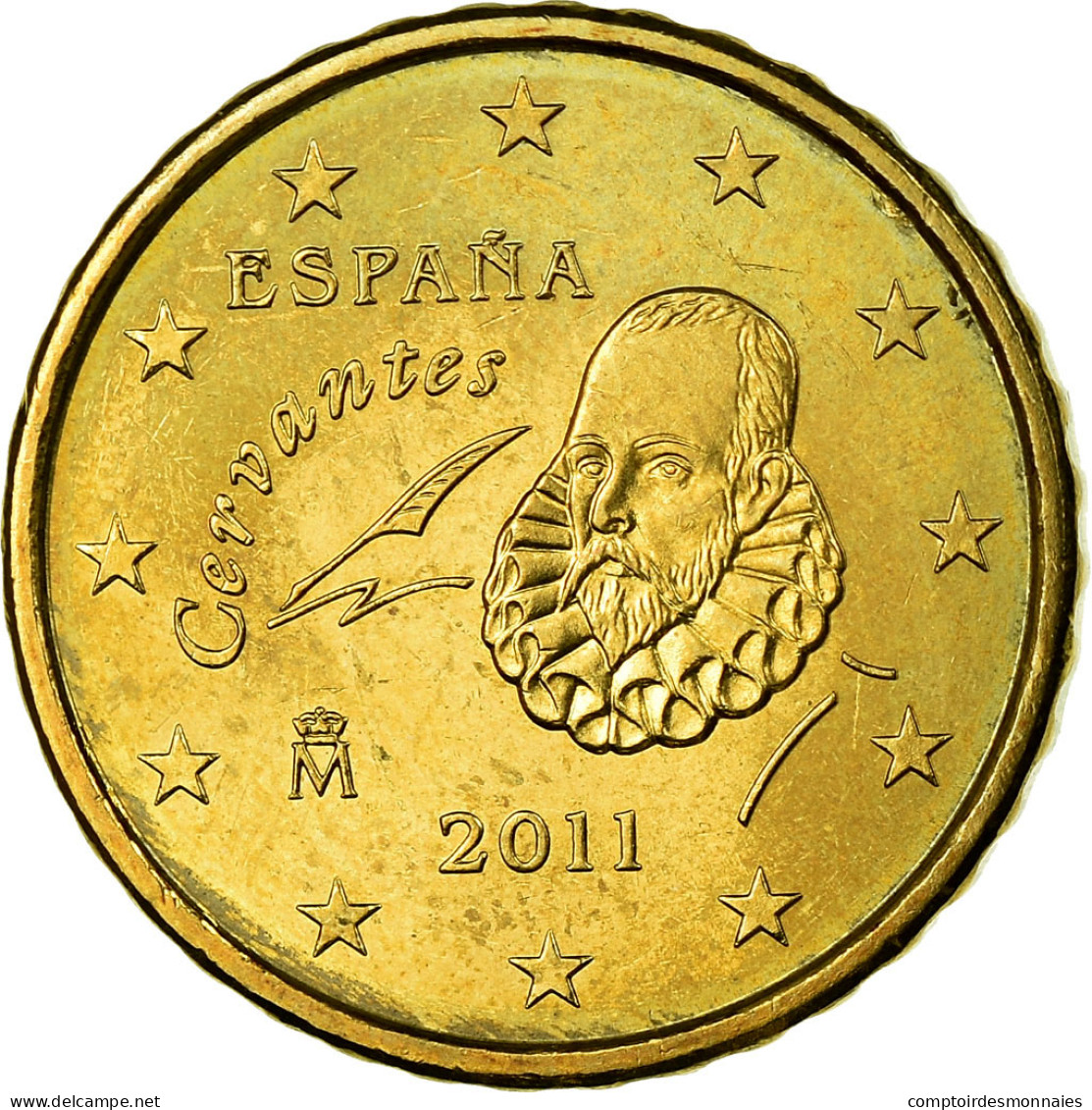 Espagne, 10 Euro Cent, 2011, SPL, Laiton, KM:1147 - Spanje