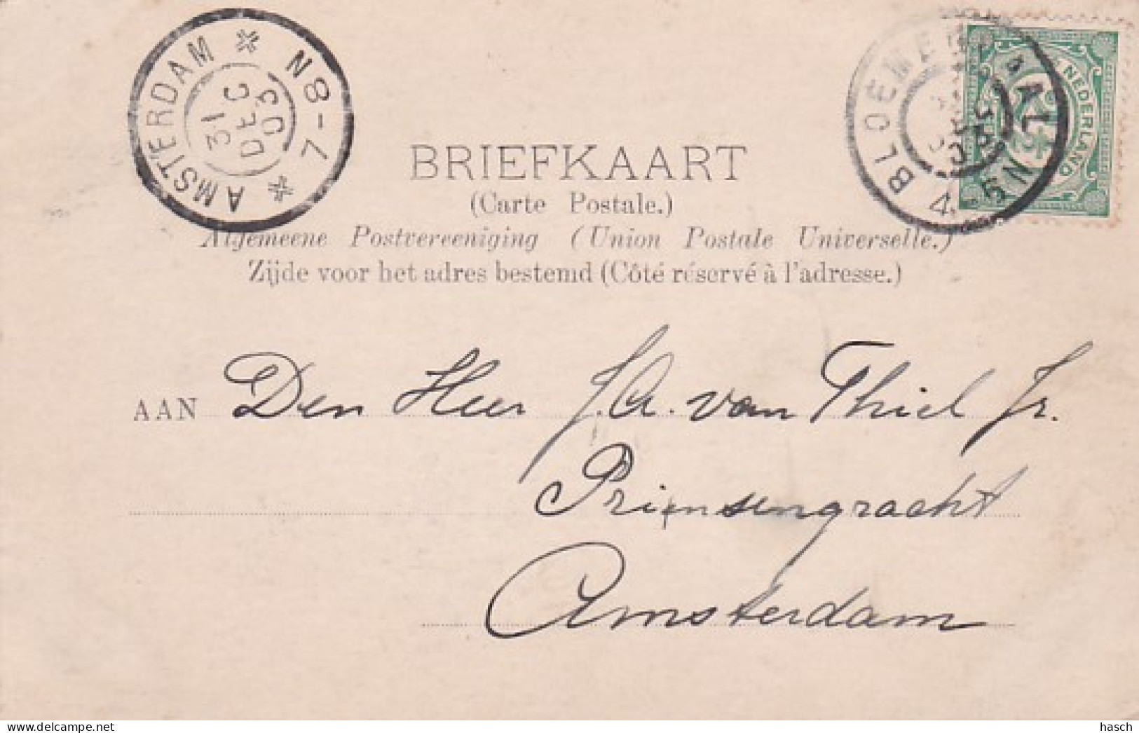 2776	15	Bloemendaal, Beek Boschvliet (poststempel 1903) - Bloemendaal