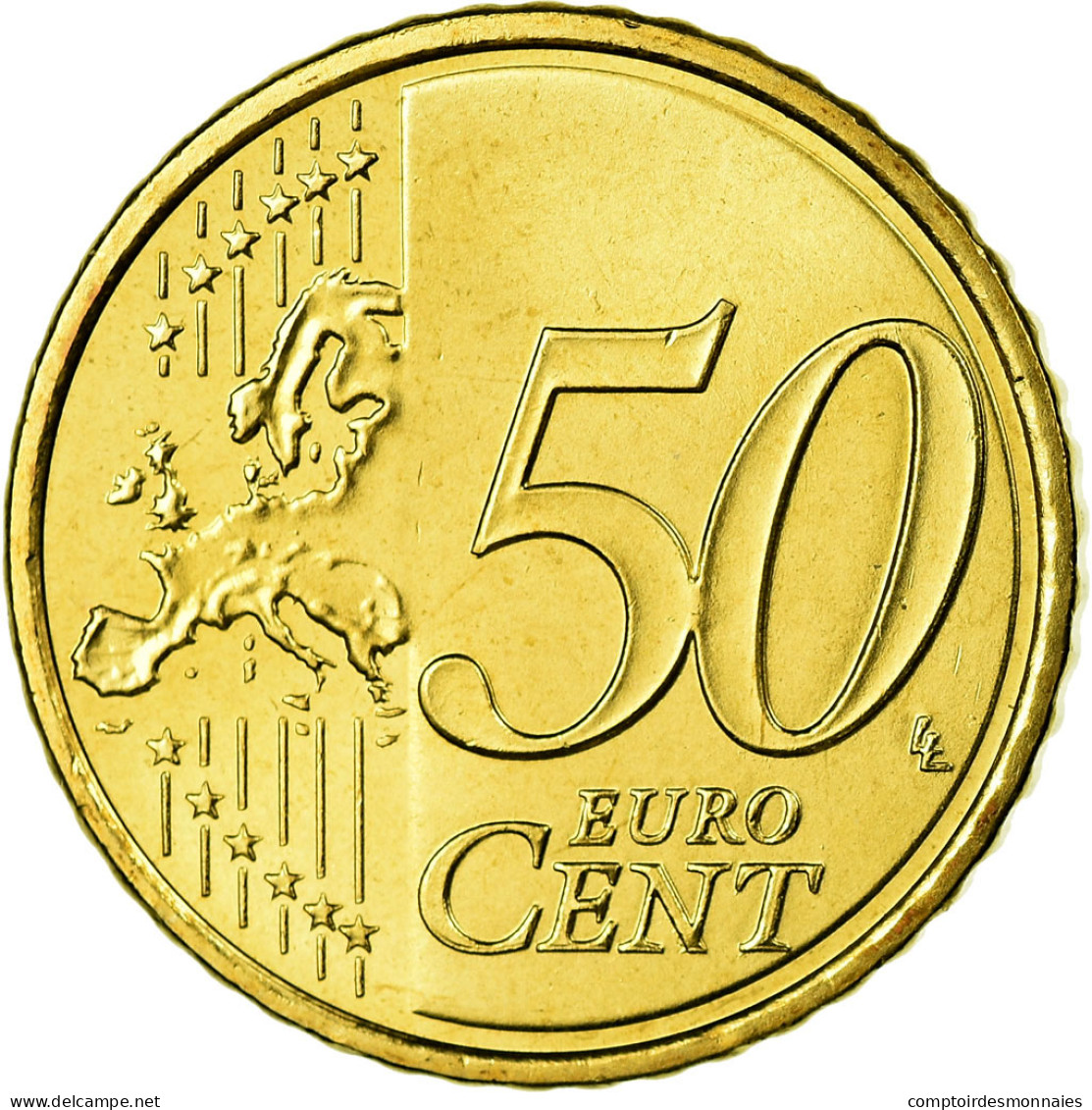 Espagne, 50 Euro Cent, 2010, SPL, Laiton, KM:1149 - Espagne
