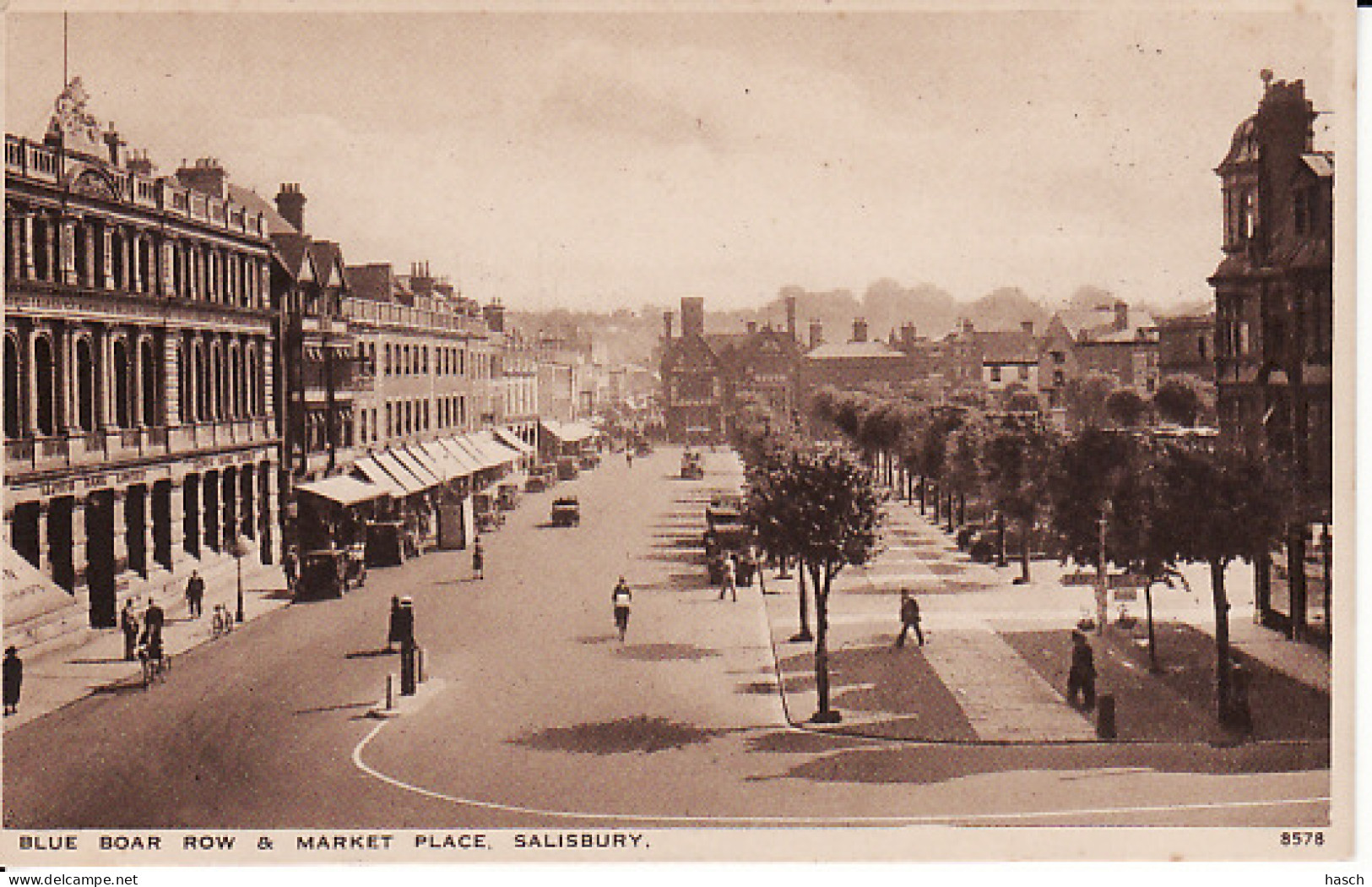 2780	21	Salisbury, Blue Boar Row & Market Place  - Salisbury