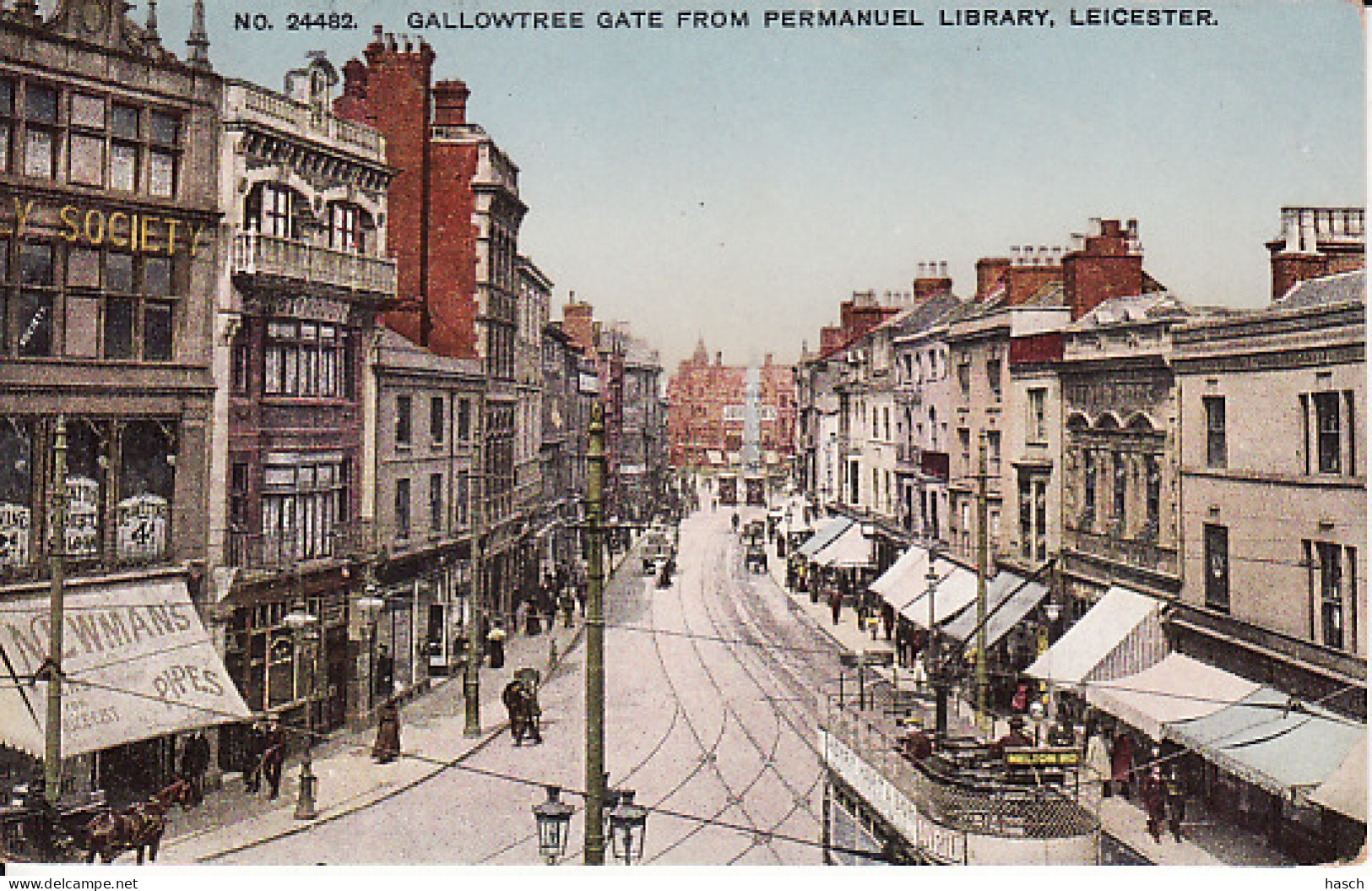 2780	117	Leicester, Gallowtree Gate From Permanuel Library. 1910  - Leicester