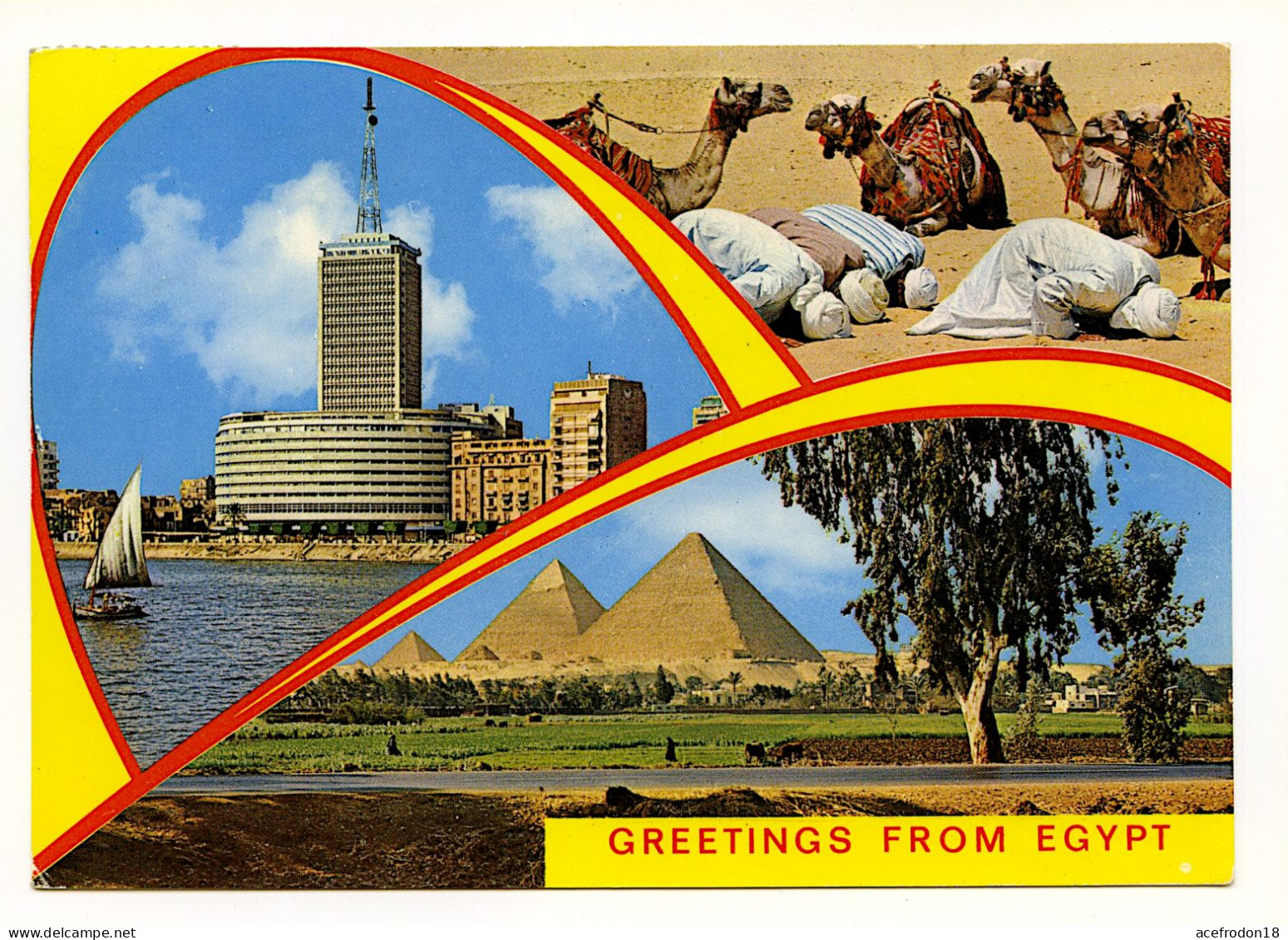 CP Postée D'Egypte Pour Belgique - Souvenir - Timbre 1977 - Usati