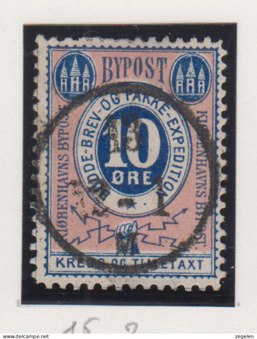 Denemarken Lokale Zegels Cat. DAKA Bypost: Kobenhavn Bypost Nr. 15 - Local Post Stamps