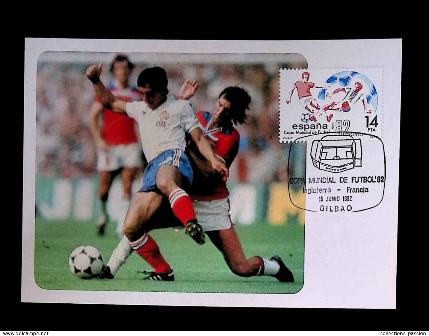 CL, FDC, 1 Er Jour, Carte Maximum, Espagne, Sports, Copa Mundial De Futbol, Bilbao, 16 Junio 1982 - Maximum Kaarten