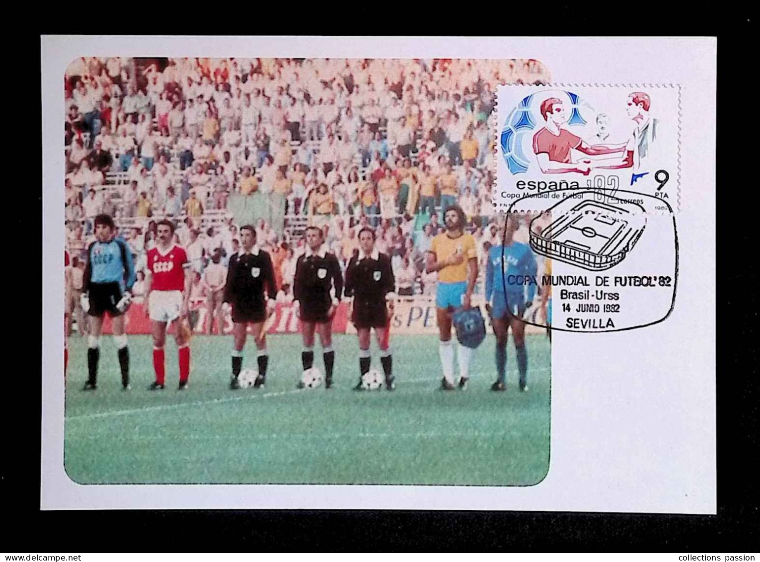 CL, FDC, 1 Er Jour, Carte Maximum, Espagne, Sports, Copa Mundial De Futbol, Sevilla, 14 Junio 1982 - Maximumkarten