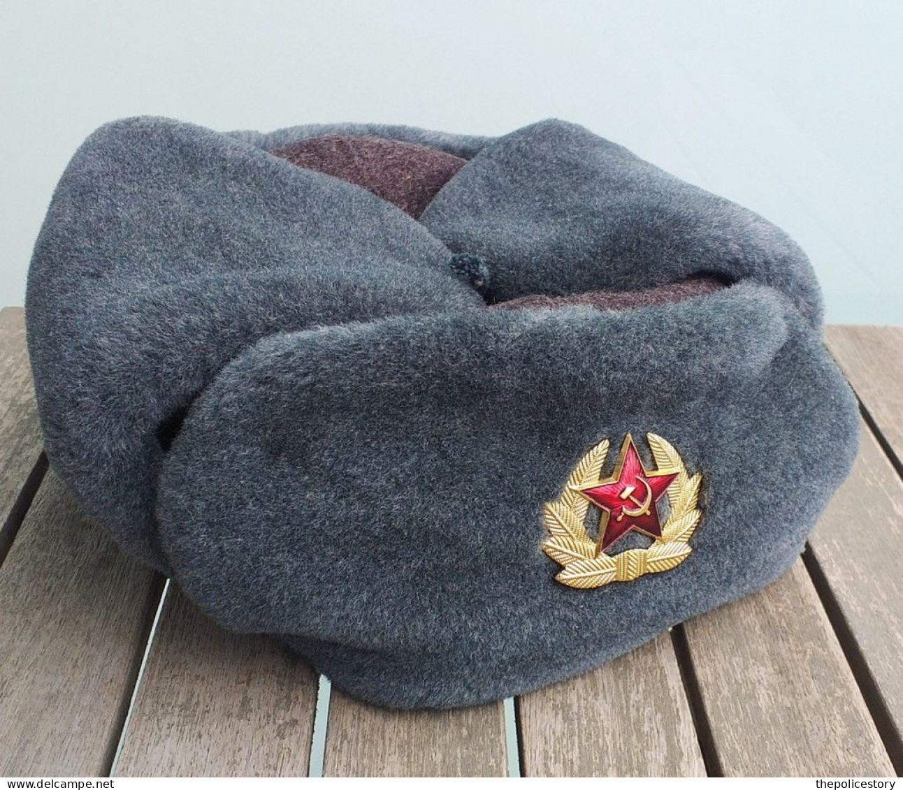 Colbacco Sovietico Armata Rossa Del 1984 Tg. Large Originale Marcato Mai Usato - Cascos