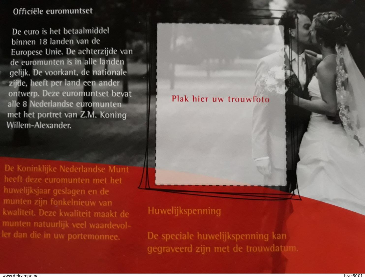 Nederland Pays-Bas - Set Mariage 2014 Huwelijksset - BU - Met Trouwpenning / Avec Médaille Gravable - Netherlands