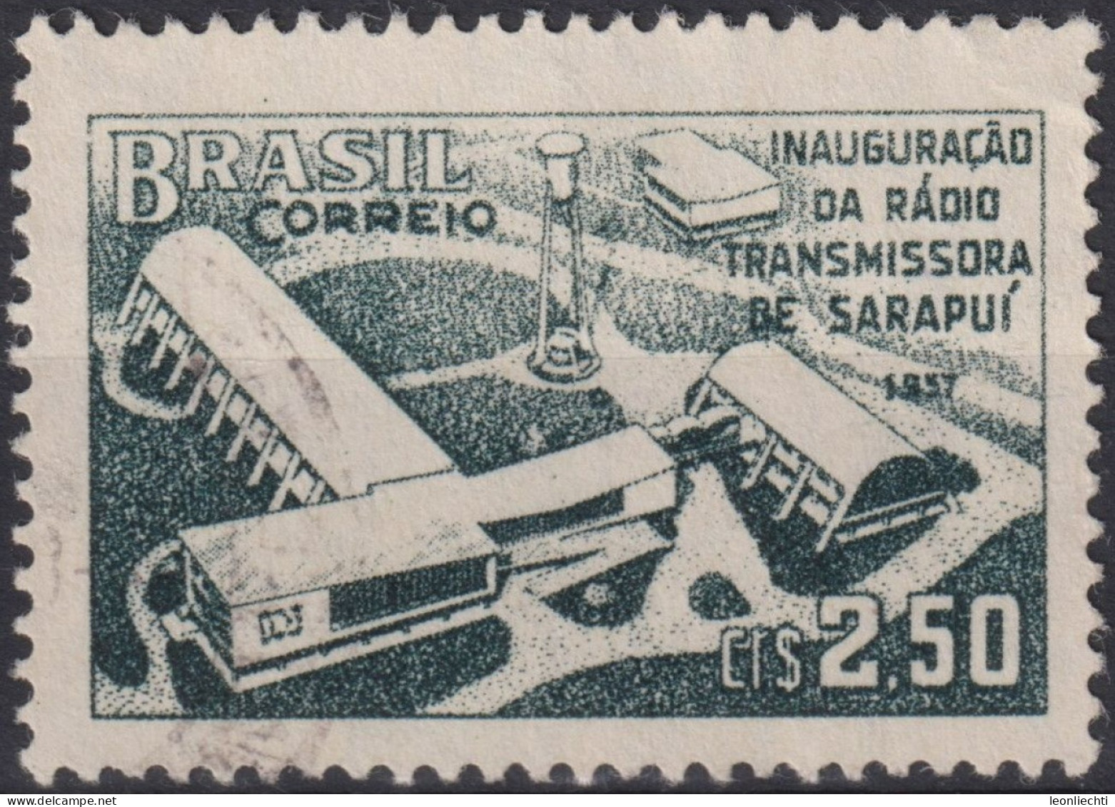 1957 Brasilien ° Mi:BR 920, Sn:BR 855, Yt:BR 636, Inauguration Of The Radio Station In Sarapuí City /RJ - Gebraucht