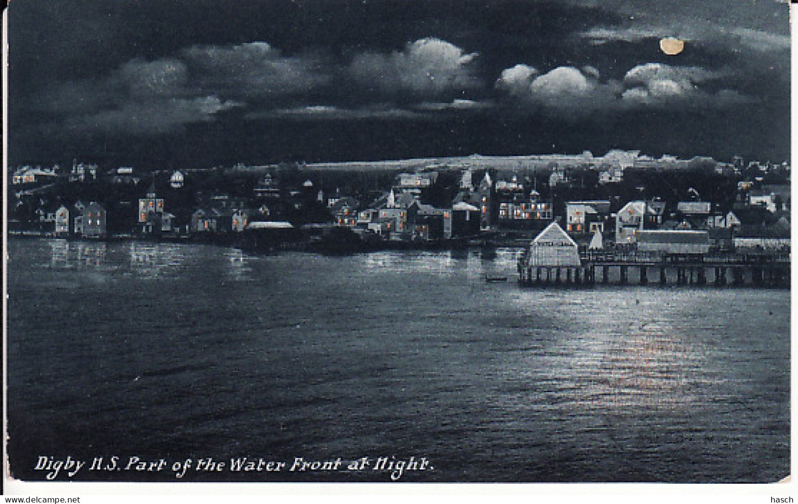 2785	104	Digby, N S Part Of The Water Front At Night. (see Corners) - Altri & Non Classificati