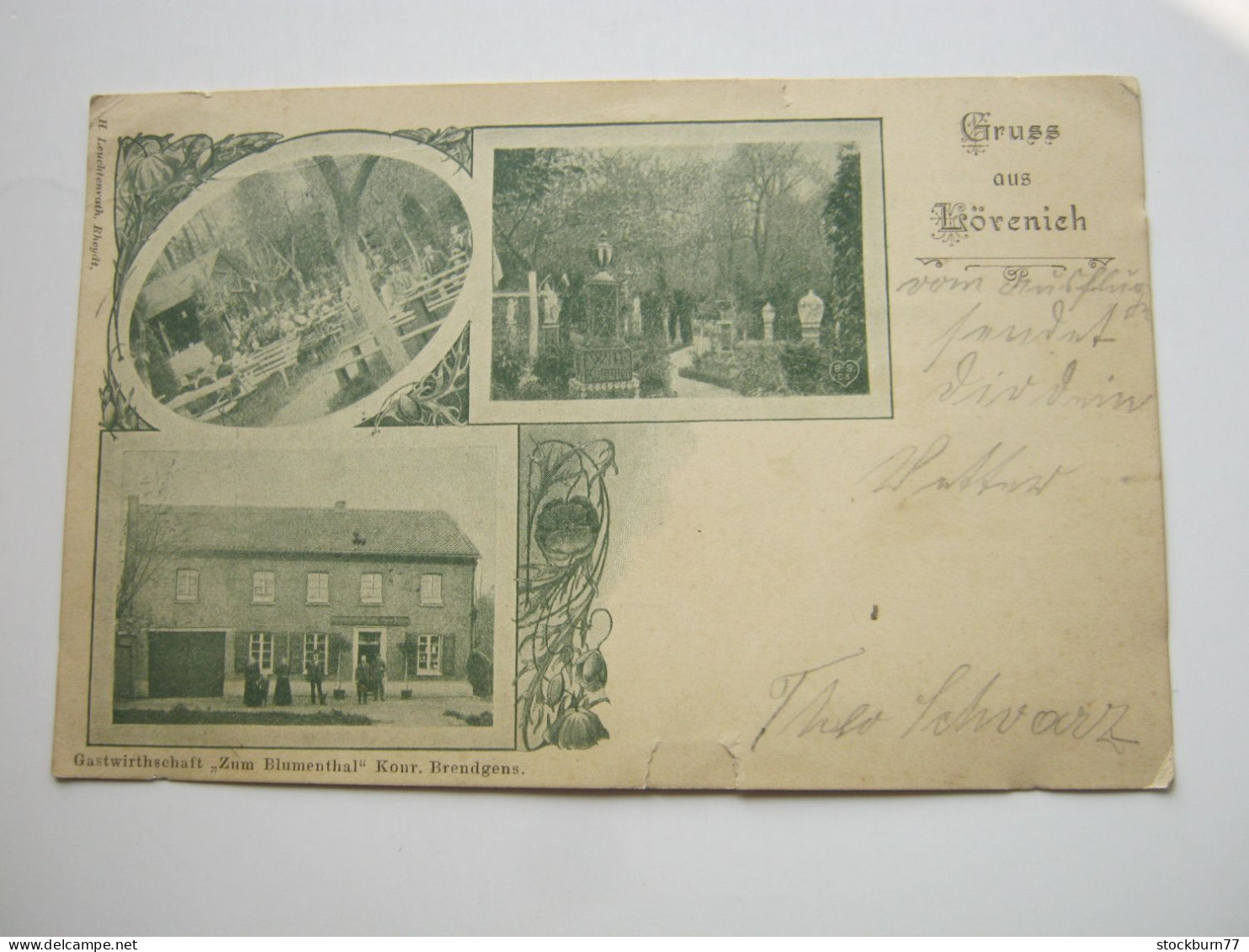 ERKELENZ ,  LÖVENICH,  Gasthof , Schöne   Karte Um 1905 , Einige Geringe Randspalte - Erkelenz