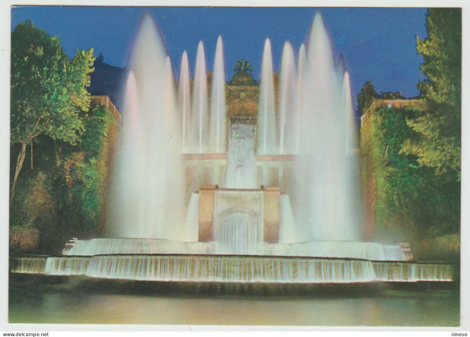 ITALIA ITALY CARTOLINA VIAGGIATA  NEL 1982 ,BOLLO ASPORTATO - TIVOLI - VILLA D'ESTE  FONTANA DELL'ORGANO - Tivoli