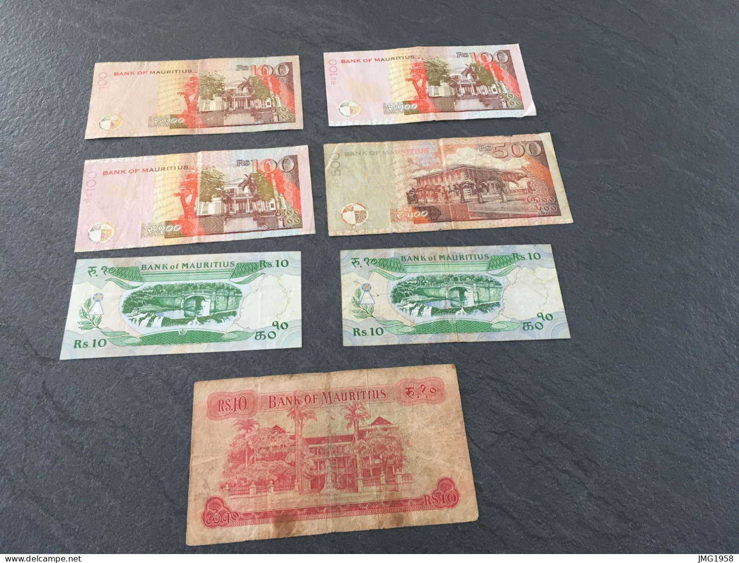 LOT ANCIENS BILLETS ILE MAURICE - OLD MAURITIUS BANKNOTES. - Maurice
