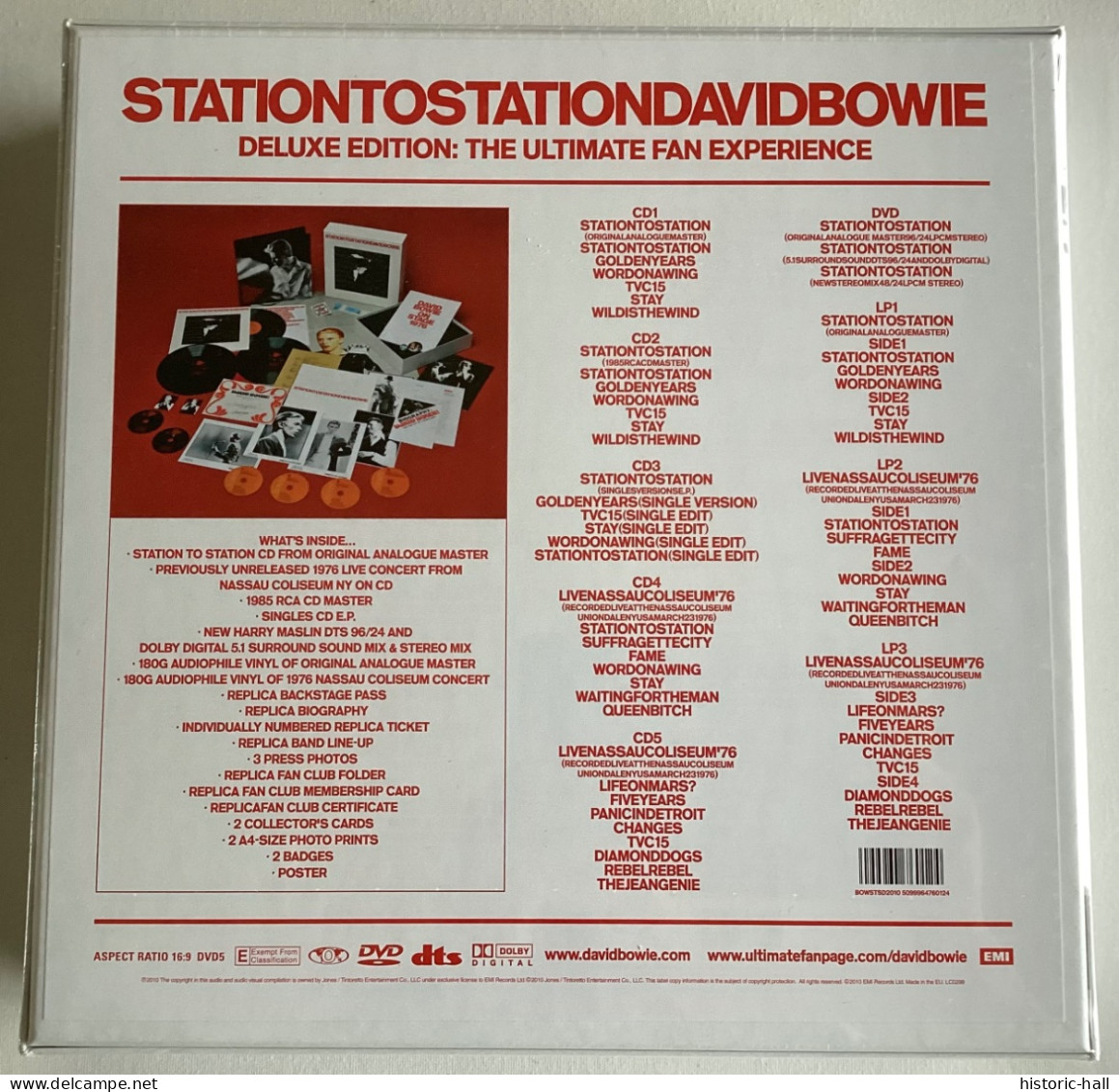 DAVID BOWIE - Station To Station - BOX 3 LP / 5 CD / 2 DVD / PHOTOS / POSTER…- 2010 - Rock