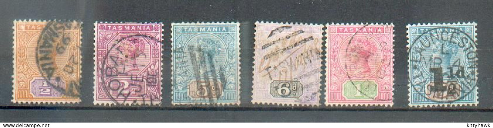 B 80 - TASMANIE -  - YT  49-50-51-52-54 / 73 ° Obli - Used Stamps