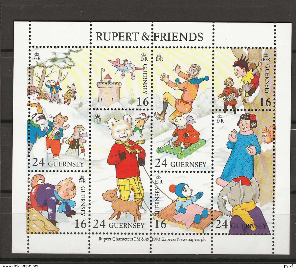 1993 MNH Guernsey Mi 590-97 Postfris** - Guernsey