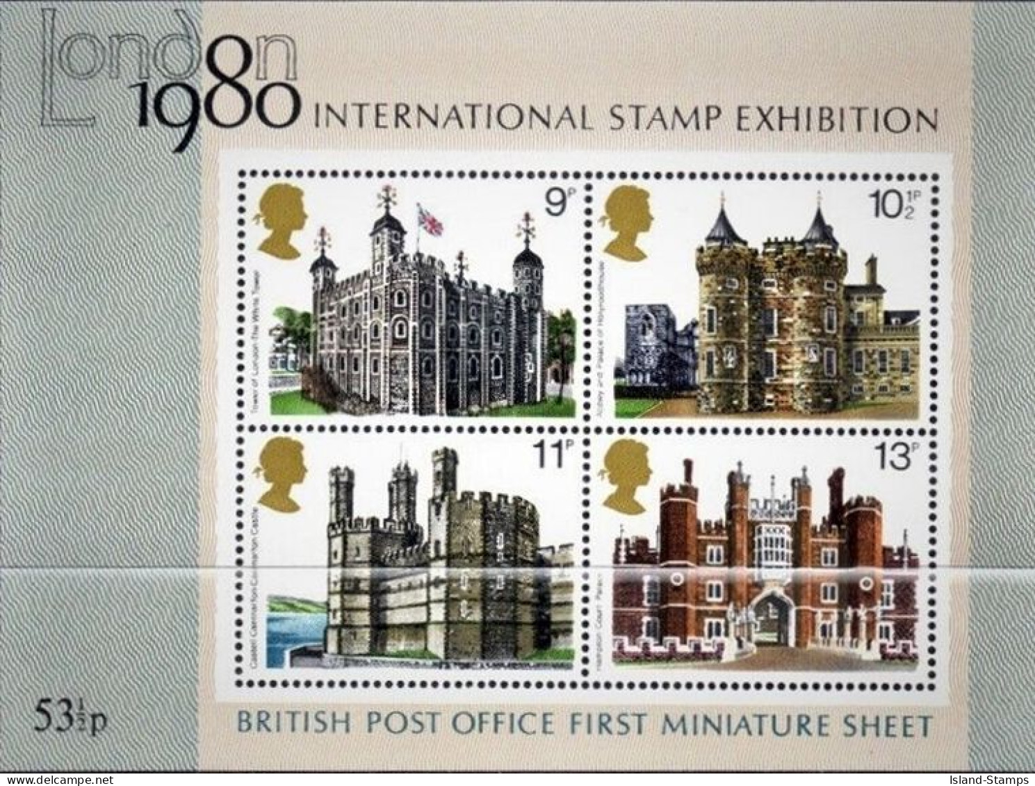 1978 MS1058 British Historic Buildings Miniature Sheet Mint HRD4 - Blocs-feuillets